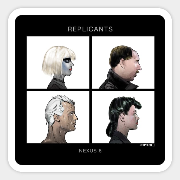 Blade Runner Replicants Sticker by spacelord